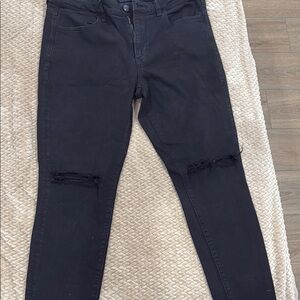 American Eagle Outfitters Black Skinny Jeans Sleek Fit